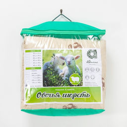 Одеяло Адамас Овечья шерсть, размер 172х205 5 см, 300гр/м2, чехол п/э  фото 4