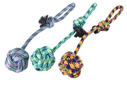 ВВА Игрушка для собак Мяч плетеный с ручкой 38см в асортименте 262519 262519