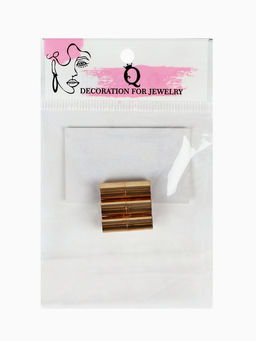 Замок-концевик магнитный, L=20 мм, d (внутренний)=7 мм, (набор 3 шт.), цвет золото