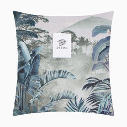 Наволочка декоративная Этель Вечерний сад 45х45см, полиэстер, велюр  фото 5