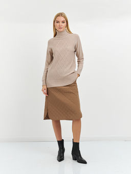 водолазка женская удлиненная с узором из ромбов - Glenfield фото 4