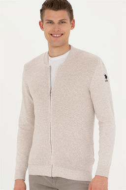 Мужской базовый трикотажный кардиган Stone Melange - U.s. polo assn фото 3