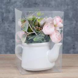 Цветочная композиция Букет гортензий 13х8,5х14 см / NW713/FLM-102 / (Желтый) - Галеонтрейд фото 4