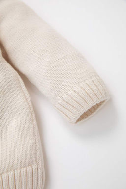 Свитер с круглым вырезом с принтом для маленьких мальчиков - Defacto фото 7