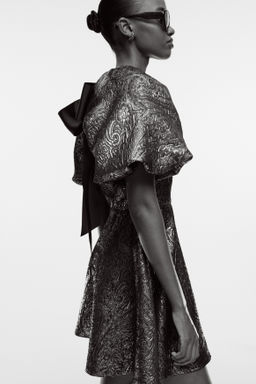 Vestido con mangas globo - H&m фото 4