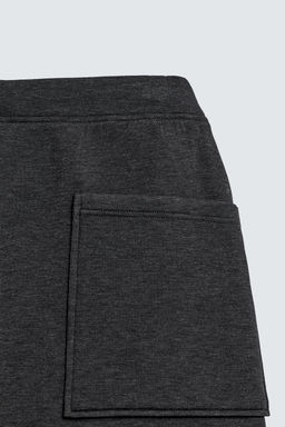 NEOPRENE-EFFECT WIDE-LEG TROUSERS - Zara фото 9