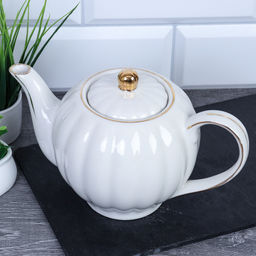 Чайник заварочный 800 мл костяной фарфор / FY23005 /уп 24/ - Галеонтрейд фото 4