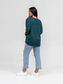 Туника женская, цвет зеленый