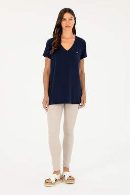Kad_n Lacivert Basic Ti__rt Sepette S_rpriz _ndirim - U.s. polo assn фото 4