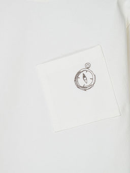 Лонгслив оверсайз Молоко с карманом - Bungly фото 4