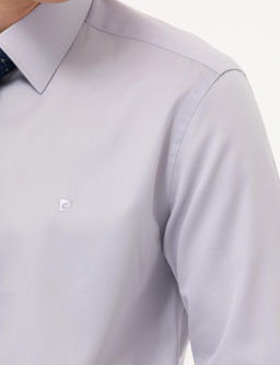 Gri Slim Fit Uzun Kollu Klasik G_mlek - Pierre cardin фото 7