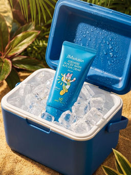 Jmsolution Охлаждающий солнцезащитный крем / Edelweiss Glacier Water Alps Moist Suncream Snow SPF50+/PA++++ Disney Daisy Duck, 50 мл