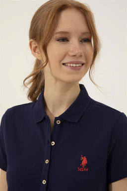 Женское темно-синее вязаное платье - U.s. polo assn фото 7