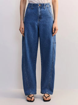 Джинсы бананы с высокой посадкой ZR2605092367-102 / Zarina