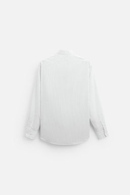 STRIPED COTTON - LYOCELL SHIRT - Zara фото 7