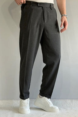 Antrasit Erkek Boyfriend Fit Kuma_ Pantolon TMNAW26PL00017