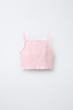 CAMISA Y TOP RAYAS FLORES LENTEJUELAS / Rosa pastel - Zara фото 4