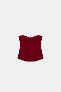 CORS? PUNTO STRETCH / Rojo oscuro - Zara фото 2