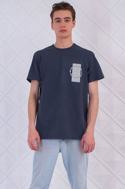 Арт. 61119 Футболка мужская 48-58 (6 шт) Цвет:темно-серый