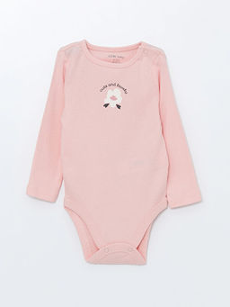 Bisiklet Yaka Uzun Kollu K?z Bebek ??t??tl? Body 3l? - Waikiki фото 2