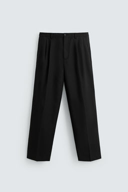 FLOWING WIDE-LEG PLEATED TROUSERS - Zara фото 7