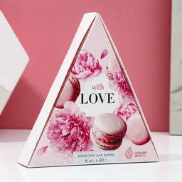 Бомбочки для ванны С любовью, 6?20 г, аромат нежный десерт, Чистое счастье  фото 6