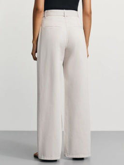 Джинсы wide leg с ремнем / Zarina  фото 4