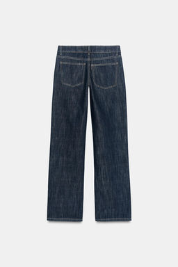 JEANS TRF WIDE LEG TIRO BAJO / ?ndigo oscuro - Zara фото 7