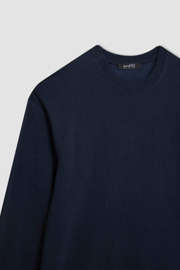 Толстовка-туника стандартного кроя с круглым вырезом - Defacto фото 8