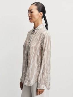 Блузка из вискозы с принтом / Zarina  фото 4