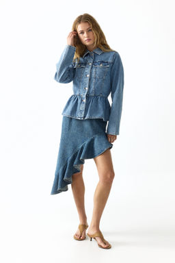 Falda denim asim?trica - H&m фото 2