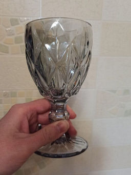 Бокал 250мл д/вина Серебро 8*15,5см Y4-3054 I.K (341556) /DANIKS/