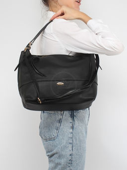 Сумка женская искусственная кожа DJ-CM 6787-BLACK, 1отд+еврокарман, плечевой ремень, черный SALE 257724 - Adelia фото 10