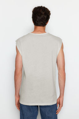 TRENDYOL MAN Siyah Basic Regular/Normal Kesim %100 Pamuk Kolsuz Atlet/T-Shirt TMNSS20AL0067 - Trendyolmilla фото 6