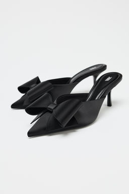 BOW HIGH-HEEL MULES - Zara фото 7