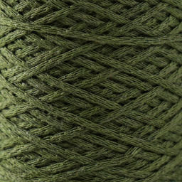 Шнур для вязания без сердечника 70% хлопок, 30% полиэстер 1мм 200м/6010гр (37-олива) - Softino фото 3