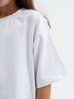 Футболка Оверсайз белая 2241 (1) - Росхалат фото 3