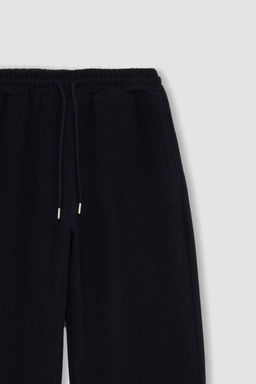 Широкие брюки Широкие брюки Широкая талия Базовые брюки с эластичной шнуровкой и прямыми карманами - Defacto фото 2