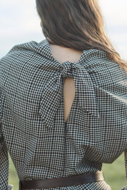 LIMITED EDITION CHECKED DRESS WITH BOX PLEATS - Zara фото 4