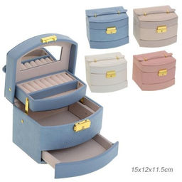 Шкатулка для украшений 15х12х12 см / E051 /уп 48/ - Галеонтрейд фото 7