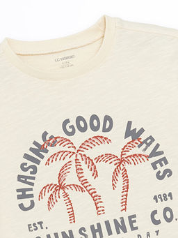 Bisiklet Yaka K?sa Kollu Bask?l? Erkek Bebek Ti??rt - Waikiki фото 2