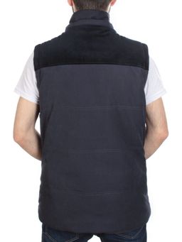 J830111 DEEP BLUE Куртка-жилет мужская зимняя NEW B BEK (100 гр. синтепон и искусственный мех)