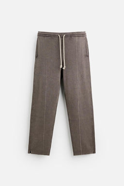 WASHED KNIT JOGGER TROUSERS - Zara фото 6
