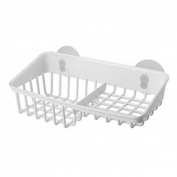 ДЕРЖАТЕЛЬ ПОДВЕСНОЙ НА ПРИСОСАХ HELPER, 236х125х79 ММ (Белый) - Econova фото 3