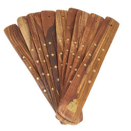 Подставка под благовония PATTI Лыжа Будда дерево уп 10шт - Сандаловый дом фото 2