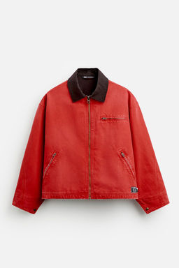 JACKET WITH CONTRAST COLLAR - Zara фото 6