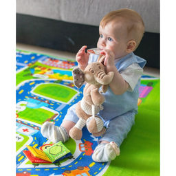 Игровой коврик для детей на фольгированной основе Веселые дороги, размер 180х150x0,5 см, Крошка Я  фото 6