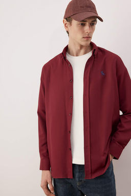 TRENDYOL MAN Mavi Regular Fit Nak?s Detayl? Oxford Kolay Utulenebilir Smart Gomlek TMNAW25GO00036 - Trendyolmilla фото 42