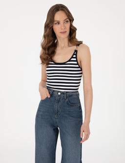 Lacivert Slim Fit Triko Ti__rt - Pierre cardin фото 3