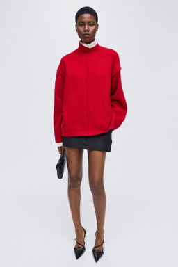 Jersey con cuello perkins y costuras decorativas - H&m фото 8